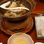 さ行 - 2015年10月真鯛のしゃぶしゃぶ(茸出汁)