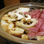 肥後橋ゆきや。 - 2015.10 宮崎産黒毛和牛と松茸のすき焼き