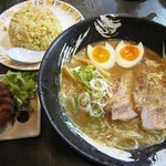 麺やながしろ - 半チャーハン定食　850円