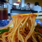 洋麺屋 五右衛門 - 細めの麺はアルデンテ～