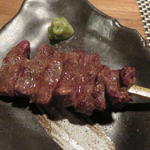 酒とめし　あごすけ - 牛ステーキ串。