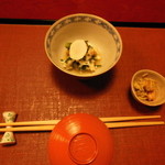 どてぼり，キクナのおろし和え