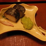 鯖寿司と銀杏餅