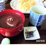 たなか - 蕎麦掻善哉648円