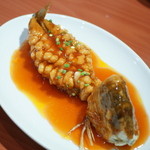 四川食府 - 特別料理『魚の甘酢かけ』２０１５年１０月