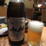 Izakaya Ichi Kyuu Ichi - ランチタイム、ビールは中瓶で400円(2015.10)