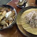 そば処 平石亭 - 「きのこそば」と「源流ざるそば」