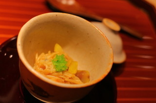 Kifuu - 先付けのホタテと栗のお料理