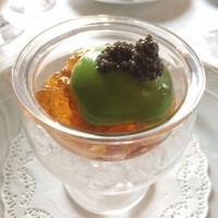 マダム・トキ - ウニとコンソメジュレ☆お料理の中では一番印象に残って美味しかった♪