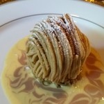 横浜うかい亭 - 季節のデザート モンブラン。