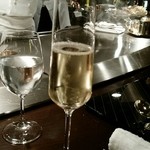 横浜うかい亭 - シャンパーニュ ゴッセ。