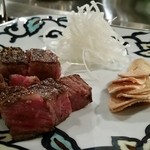 横浜うかい亭 - うかい牛サーロインステーキ。