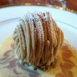 横浜うかい亭 - 秋限定 うかい亭モンブラン。