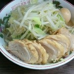 ラーメン二郎 - 小豚（麺抜き）　味玉　野菜マシマシ