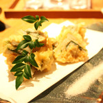 十番右京 - 銀ダラと蓮根のはさみ揚げ