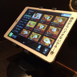 Yakiniku Raku - 注文用iPad。