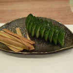 すし処金太郎 - 2015.10 漬物 きゅうり と 大根