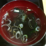 Nogawa tei - チャーハンのスープ（お吸い物かな？）