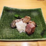 尾崎幸隆 - のどぐろの干物
　鮪 頬肉の西京漬け
