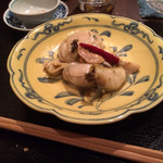 玉鬘 - 先付けのソテーに帆立が！
      あわび、かき、まつたけ、ホタテ！！