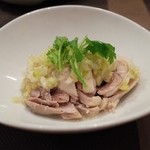 廣東DINING TAKU - 蒸し鶏ネギ生姜ソース　