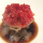 エクアトゥール - 黒いちじく　杏仁豆腐　和三盆のアイス