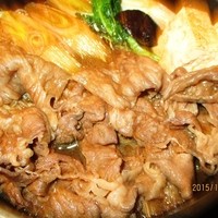 荒井屋 本店 - 牛鍋御膳アップ