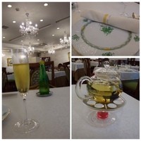 銀座 飛雁閣 - 運転する次女は「ぺアタイザー(800円）」私は「プーアール茶（1200円）」を頂きます。