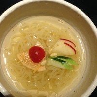 焼肉専科 肉の切り方 日本橋本店 - シメの冷麺