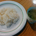 アルデンテ - 欧風定食セットのご飯＆味噌汁
