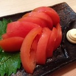 和鶏屋 - H.27.10.10.夜 冷トマト 350円税別