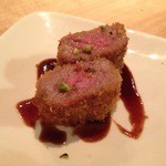 Espetalia - H.27.10.6.夜 本日の原価率100%のおつきだしはラムカツ(？)←らさま命名