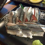 地酒BAR 山新 - H27.10.23 秋刀魚の刺身