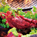 函館焼肉ホルモン市場 愛 - 道産牛のダイヤモンドカットサガリ