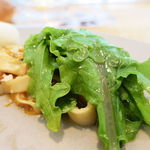 ビストロアム - 鴨のロティ　エリンギ茸をパスタに見立てた鴨もも肉のラグー