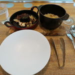 ビストロアム - 栗御飯　牛頬肉の赤ワイン煮