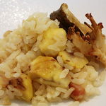 ビストロアム - 栗御飯　牛頬肉の赤ワイン煮