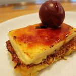 ビストロアム - 葡萄のローストとグラニテ　パンペルジュとクレームブリュレ　ヨーグルトのアイスクリーム