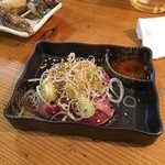 Sumibi Yaki Tori Sekichan - レバ刺し。鮮度良いので美味しい。