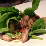 セルヴァッジョ - 牡蠣のパスタ ズームアップ