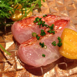 セルヴァッジョ - 金目鯛 フルーツほうずき添え