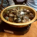 魚竹 - お通しがハマグリの酒蒸し！！