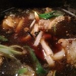 山元麺蔵 - ホルモンのつけ汁