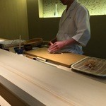 鮨 ます田 - （2014年3月）その都度湯がいて温かいうちに食べて欲しいんです！