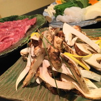 肥後橋ゆきや。 - 宮崎産黒毛和牛と松茸のすき焼き