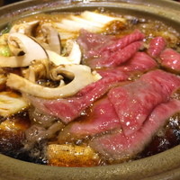 肥後橋ゆきや。 - 宮崎産黒毛和牛と松茸のすき焼き