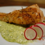 炭火イタリアン CARBO - 【炭火焼き】 サーモンステーキ 香草タルタルソース