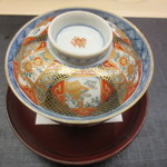 麻布十番 ふくだ - 煮物の器。富山の旧家にあった九谷焼です。