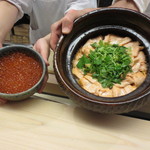 麻布十番 ふくだ - サケとイクラの炊きこみご飯です。