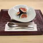 麻布十番 ふくだ - デザートは佐賀産の黒いちじくです。